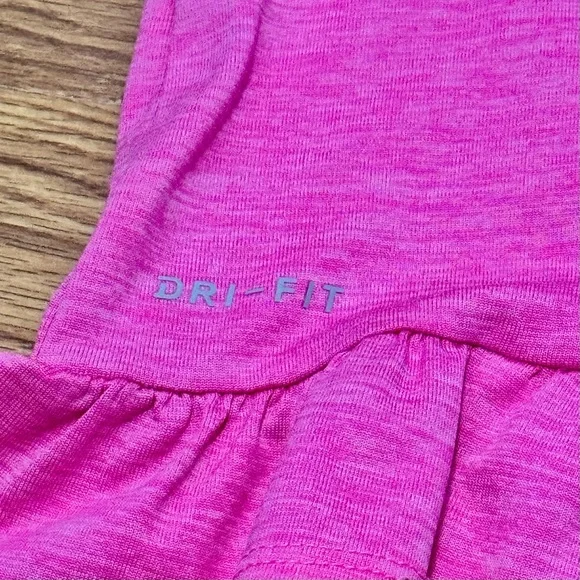 Nike Pink Dri-Fit Hoodie & Floral Leggings Set, Girls Size 2T - Picture 3 of 6